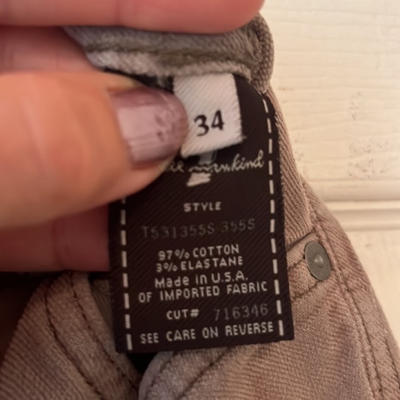 Men’s dark beige size 34 casual pants, 7 For All Mankind - Picture 6 of 6